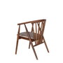 Hanah Home Albero48 Silla de Madera de Haya, Nogal y Beige, 55x77x47 cm